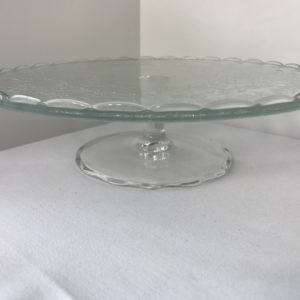 Glass cake stand hire